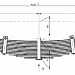 Передняя рессора ЗиЛ 131 без лебедки 13-листовая