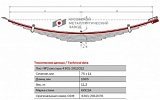 Лист подкоренной рессорный №2 ГАЗ 4301 задний