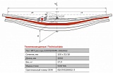 Задний рессорный лист №3 MAN TGA/TGS/TGX