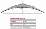 Лист коренной рессорный №1 МАЗ 64221 передний